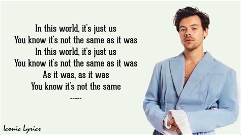 harry styles as it was lyrics|as it was harry styles lyrics deutsch.